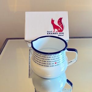 Enamel small jug /mug by FOLKLORE & ‘Night and Day’ Wild and Wolf